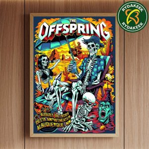 The Offspring Supercharged Worldwide In 25 Tour In Albuquerque, NM At The Isleta Amphitheater On August 26 2025 Home Decor Poster Canvas