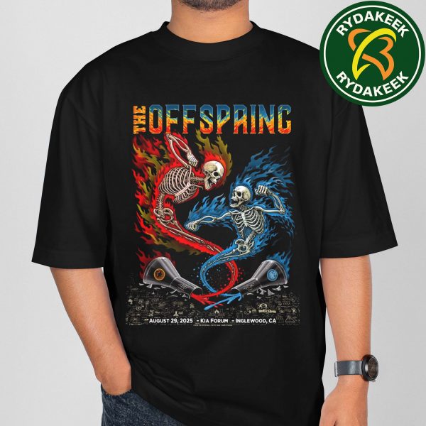 The Offspring Supercharged Worldwide In 25 Tour In Inglewood California At The Kia Forum On August 29 2025 Godmachine Art T-Shirt