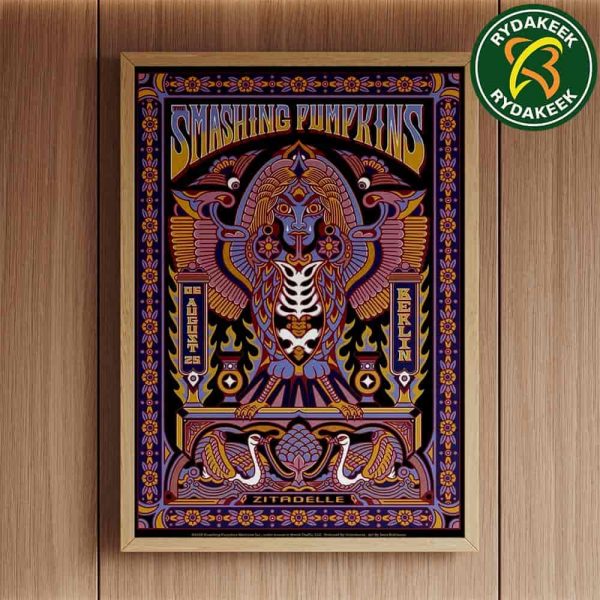 The Smashing Pumpkins Aghori Mhori Mei Tour 2025 In Berlin Germany At Zitadelle Spandau On August 6 Home Decor Poster Canvas