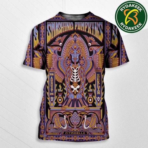 The Smashing Pumpkins Aghori Mhori Mei Tour 2025 In Berlin Germany At Zitadelle Spandau On August 6 All Over Print T-Shirt
