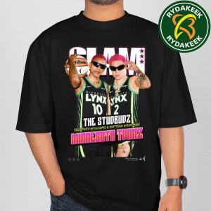 The Studbudz Courtney Williams and Natisha Hiedeman Minnesota Lynx SLAM 258 Cover Collection 2025 T-Shirt