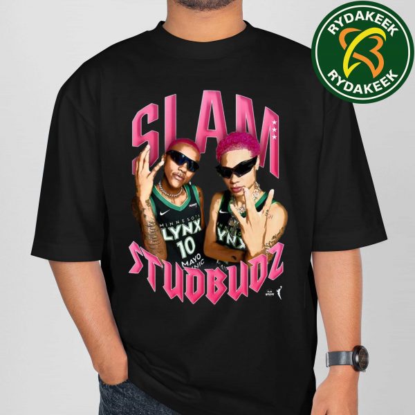 The Studbudz Courtney Williams x Natisha Hiedeman Minnesota Lynx SLAM 258 Cover Collection 2025 T-Shirt