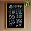 The official NBA schedule of Deanver Nuggets 2025 Home Decor Poster Canvas