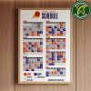 The official NBA schedule of Boston Celtics 2025 Home Decor Poster Canvas