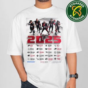 The official NFL schedule of Atlanta Falcons 2025 T-Shirt