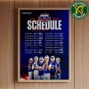The official NFL schedule of Carolina Panthers 2025 Home Decor Poster Canvas