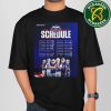 The official NFL schedule of Carolina Panthers 2025 T-Shirt