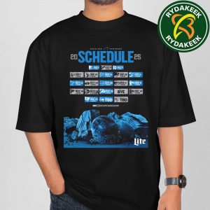 The official NFL schedule of Carolina Panthers 2025 T-Shirt