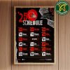 The official NFL schedule of Chicago Bears 2025 Home Decor Poster Canvas