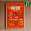 The official NFL schedule of Dallas Cowboys 2025 Home Decor Poster Canvas