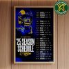 The official NFL schedule of Miami Dolphins 2025 Home Decor Poster Canvas