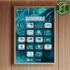 The official NFL schedule of Kansas City Chiefs 2025 Home Decor Poster Canvas
