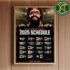 The official NFL schedule of New York Giants 2025 Home Decor Poster Canvas