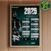 The official NFL schedule of Los Angeles Rams 2025 Home Decor Poster Canvas