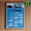 The official NFL schedule of Washington Commanders 2025 Home Decor Poster Canvas