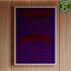 The Offspring Concert Poster In Dallas Texas At Dos Equis Pavilion On August 22 2025 Poster Canvas