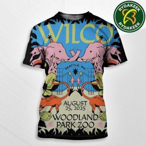 Wilco Event In Seattle WA At Woodland Park Zoo Merchandise On August 25 2025 All Over Print Shirt