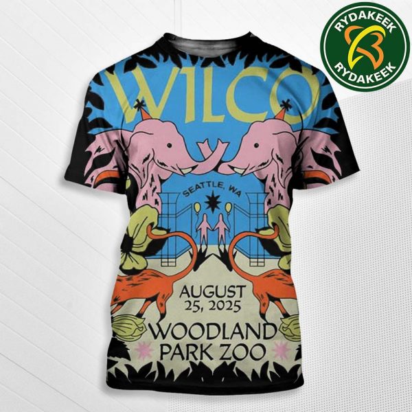 Wilco Event In Seattle WA At Woodland Park Zoo Merchandise On August 25 2025 All Over Print Shirt