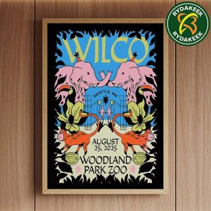 Wilco Event In Seattle WA At Woodland Park Zoo Merchandise On August 25 2025 Home Decor Poster Canvas