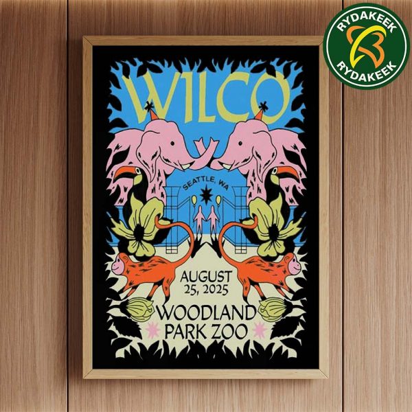 Wilco Event In Seattle WA At Woodland Park Zoo Merchandise On August 25 2025 Home Decor Poster Canvas