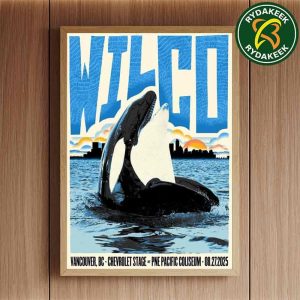 Wilco Summer Night Concerts 2025 In Vancouver, BC Chevrolet Stage At PNE Pacific Coliseum Merchandise On August 27 2025 Home Decor Poster Canvas