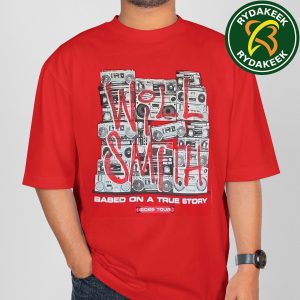 Will Smith Based On A True Story Tour Summer 2025 UK And EU Scarborough UK On August 24 2025 Red T-Shirt