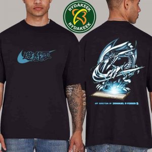Yu-Gi-OH X Nike Blue Eyes White Dragon 2025 Merchandise Two Sided Unisex T-Shirt