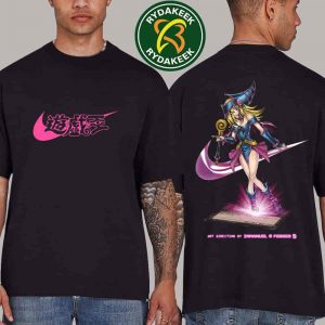Yu-Gi-OH X Nike Dark Magician Girl 2025 Merchandise Two Sided Unisex T-Shirt
