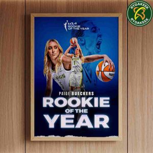 2025 WNBA Kia Rookie Of The Year Paige Bueckers Dallas Wings Home Decor Poster Canvas
