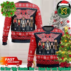 Aerosmith Rock Band Anime Ugly Christmas Sweater Chirstmas Gifts 2025 Xmas For Family And Friends Ugly Sweater