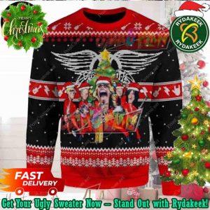Aerosmith Rock Band Ugly Christmas Sweater Chirstmas Gifts 2025 Xmas For Family And Friends Ugly Sweater