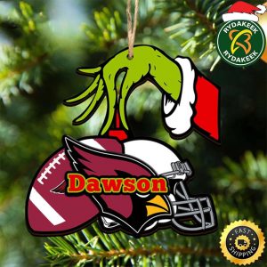 Alabama Crimson X Grinch NFL Christmas Tree Decorations Ornament