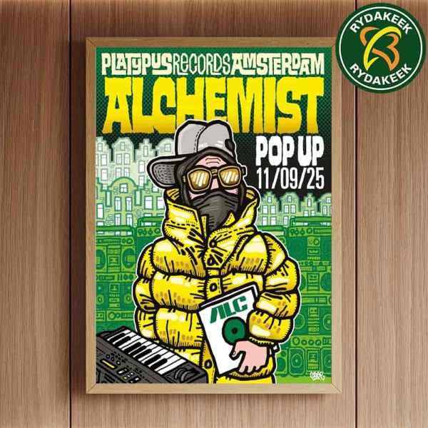 Alchemist Platypus Records Amsterdam Pop up On November 9 2025 Home Decor Poster Canvas
