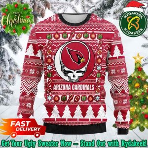 Arizona Cardinals NFL X Grateful Dead Chirstmas Gifts Xmas For Family And Friends Ugly Sweater
