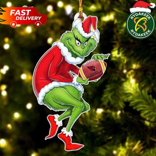 Arizona Cardinals X Grinch NFL Christmas Tree Decorations Ornament