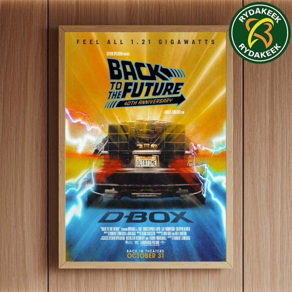 Back To The Future The Film’s 40th Anniversary Back In Theaters IMAX On October 31 2025 Feel All 121 Gigawatts Home Decor Poster Canvas
