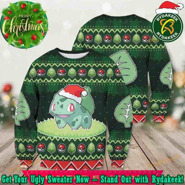 Best Santa Pokemon Bulbasaur Xmas Funny Ugly Christmas Sweater