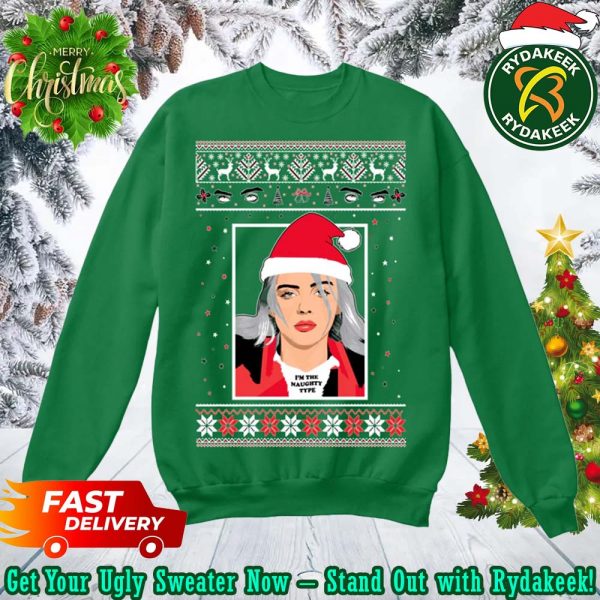 Billie Eilish Green Chirstmas Gifts Xmas For Family And Friends Ugly Sweater