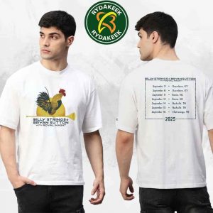 Billy Strings And Bryan Sutton With Royal Masat 2025 Rooster Tee With Dates Merch T-Shirt