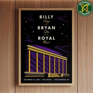 Billy Strings And Bryan Sutton With Royal Masat Poster For Show In Chattanooga TN At The Signal On September 16 2025 Home Decor Poster Canvas