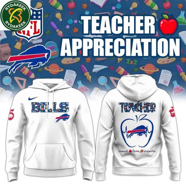 Buffalo Bills Nike Logo Teacher Appreciation 2025 All Over Print Hoodie Shirt