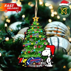 Buffalo Bills X Snoopy NFL Christmas Tree Decorations Ornament