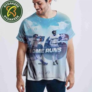 Cal Raleigh Home Run Tracker Mariners Slugger Hits 56 Homers Ties Ken Griffey Jr Franchise Record All Over Print Shirt