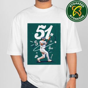 Cal Raleigh Seattle Mariners MLB Leading 51st Home Run 2025 T-Shirt