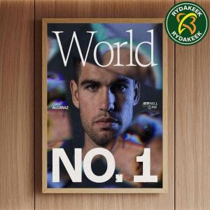 Carlos Alcaraz The World No1 In The PIF ATP Rankings Home Decor Poster Canvas