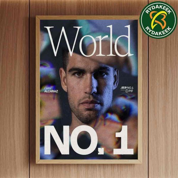 Carlos Alcaraz The World No1 In The PIF ATP Rankings Home Decor Poster Canvas