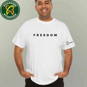 Charlie Kirk White Freedom Shirt Official Freedom Tee From The Charlie Kirk Show Store
