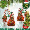 Cleveland Browns NFL x Grinch Custom Name Christmas Tree Decorations Candy Cane Ornament