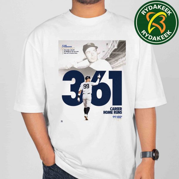 Congrats Aaron Judge New York Yankees 361 Career Home Runs Legendary Company For The Captain Merchandise Unisex T-Shirt