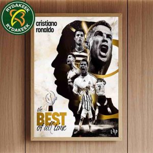 Congrats Cristiano Ronaldo The Best Of All Time Iconic Career Of The Best Footballer Ever Home Decor Poster Canvas